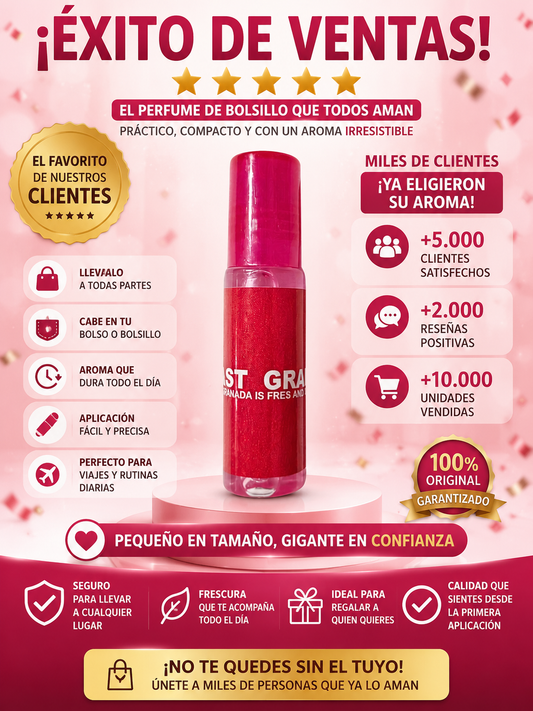 Perfume de Bolsillo Roll On: Fragancia Práctica y Duradera para Llevar a Todas Partes
